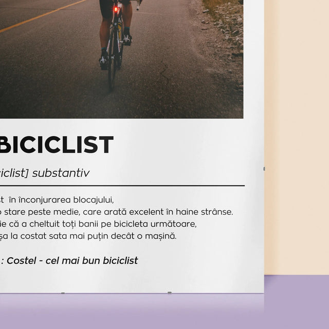 Fotografie Si Semnătură: Ciclist Definiție - Poster
