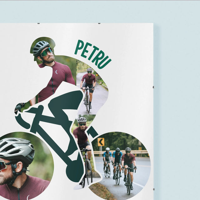 Formă Din Fotografii: Viața E Mai Bună Cu Bicicleta - Poster