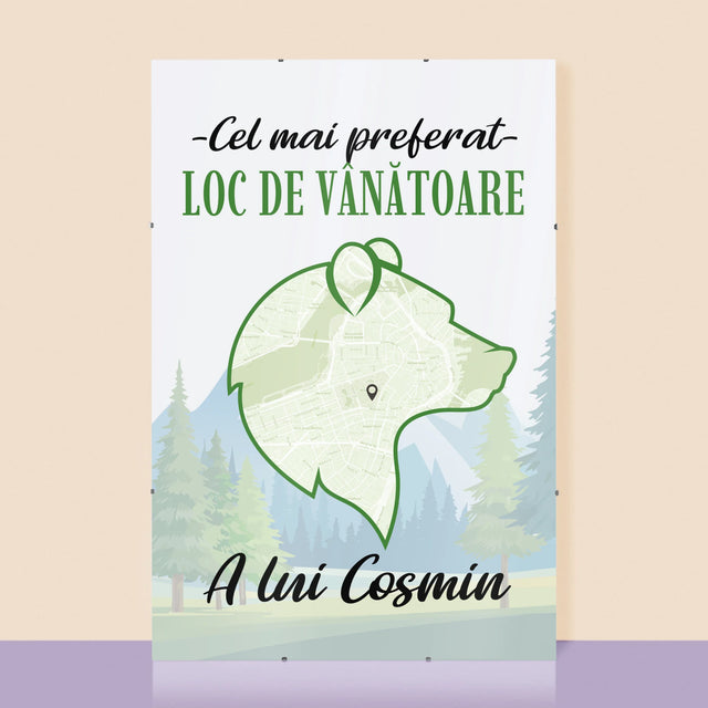 Harta Oraș: Cel Mai Preferat Loc De Vînătoare - Poster