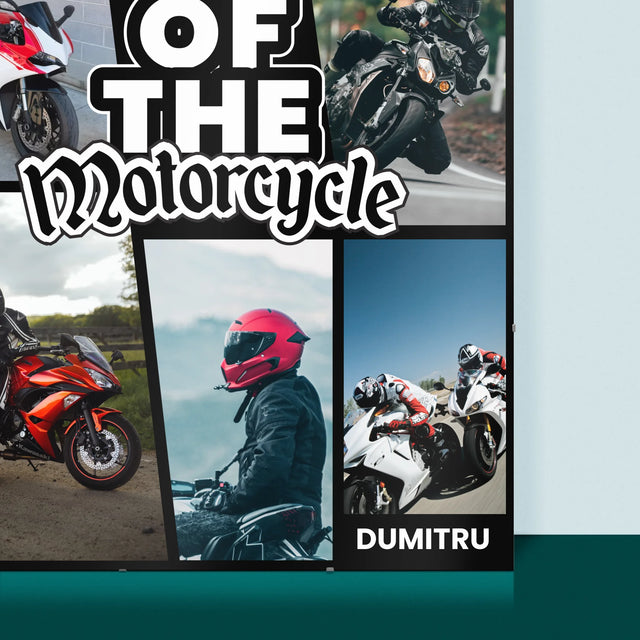 Colaj De Fotografii: King Of The Motorcycle - Poster