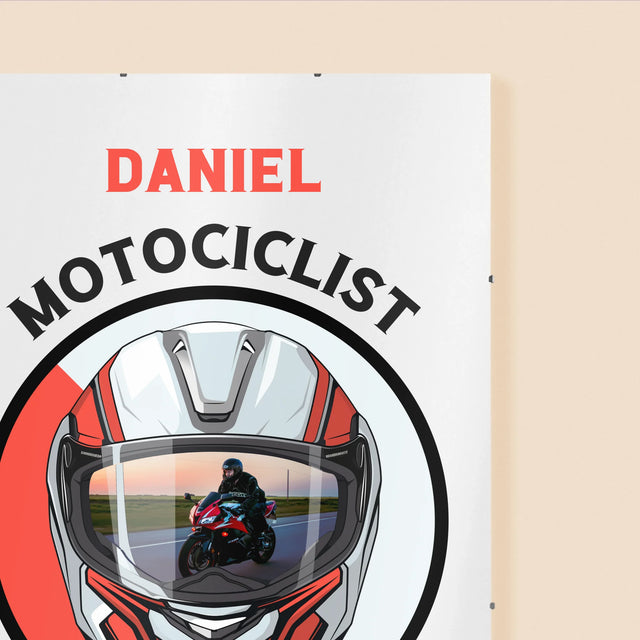 Fotografie Si Semnătură: Motociclist De La Naștere - Poster