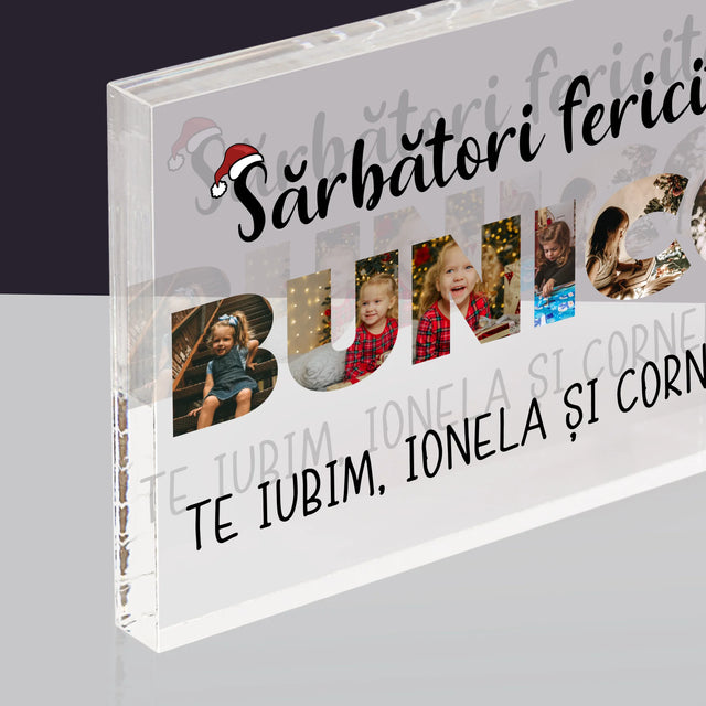 Cuvânt Din Fotografii: Sărbători Fericite Bunico - Bloc Acrilic