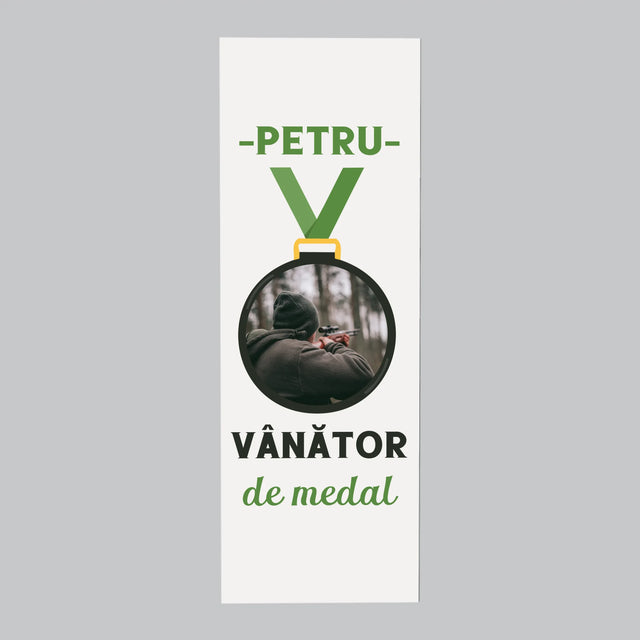 Fotografie Si Semnătură: Vânător La Medalie - Magnet Pe Fregider