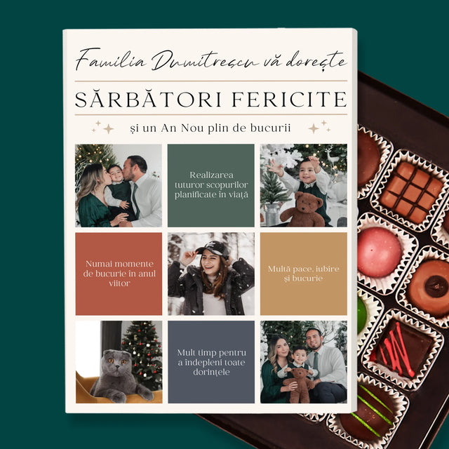 Colaj De Fotografii: Sărbători Fericite Urări - Praline