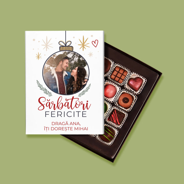 Fotografie Si Semnătură: Sărbători Fericite Jucărie De Brad - Praline