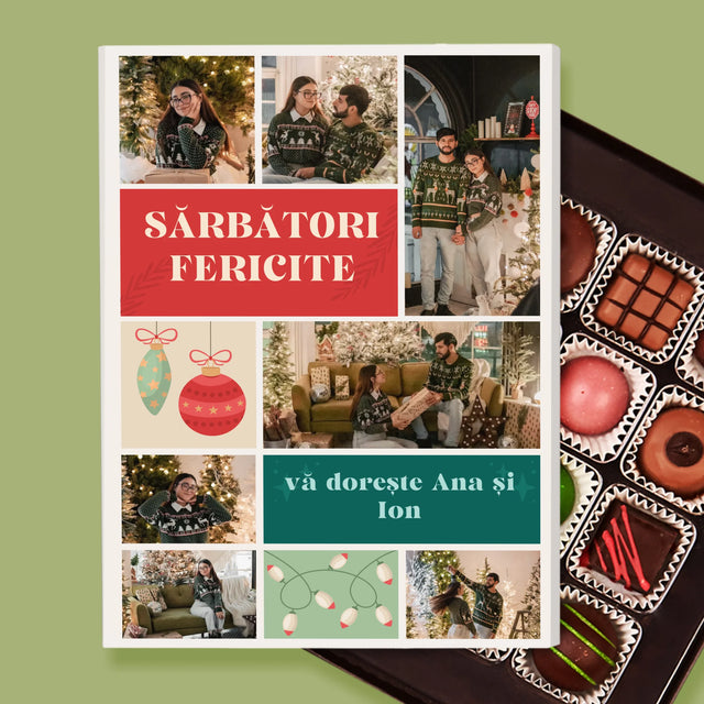 Colaj De Fotografii: Fotografii De Sărbători - Praline