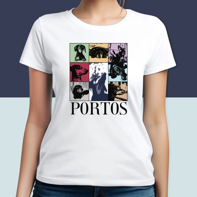 Colaj De Fotografii: Cățeluș Ca Taylor - Tricou Pentru Femei