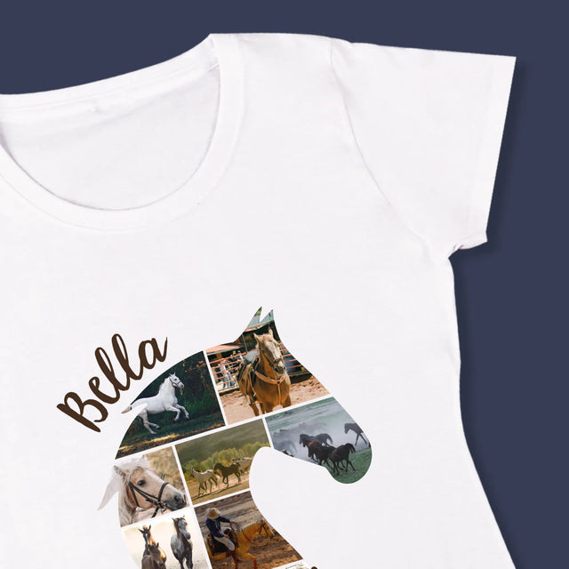 Formă Din Fotografii: Cal - Tricou Pentru Femei