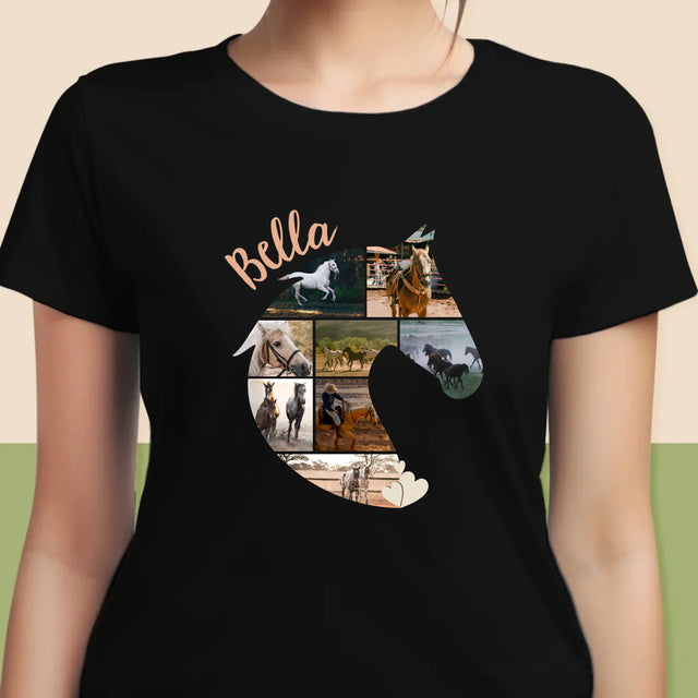 Formă Din Fotografii: Cal - Tricou Pentru Femei