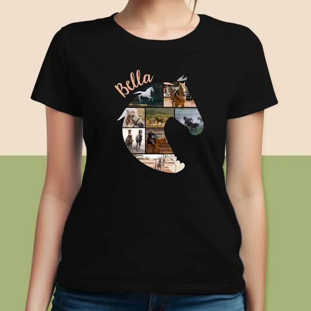 Formă Din Fotografii: Cal - Tricou Pentru Femei
