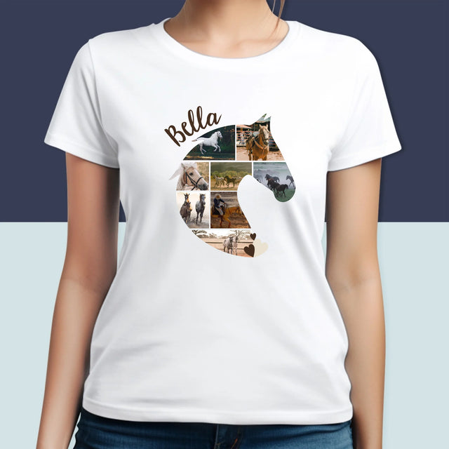 Formă Din Fotografii: Cal - Tricou Pentru Femei