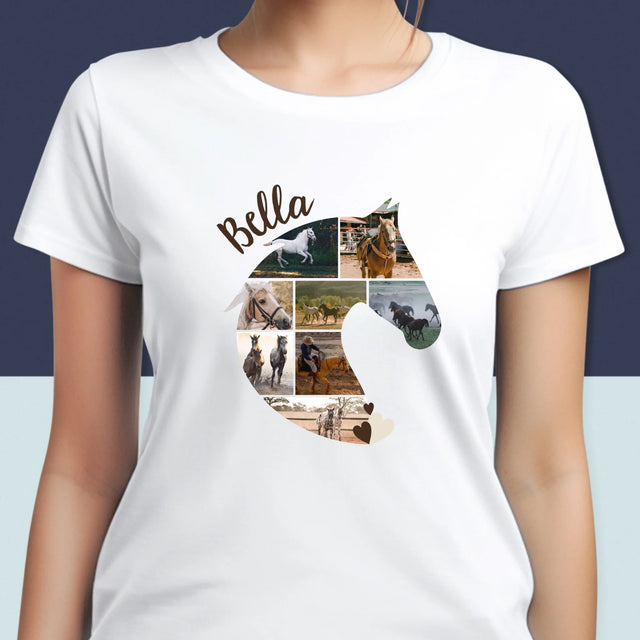 Formă Din Fotografii: Cal - Tricou Pentru Femei