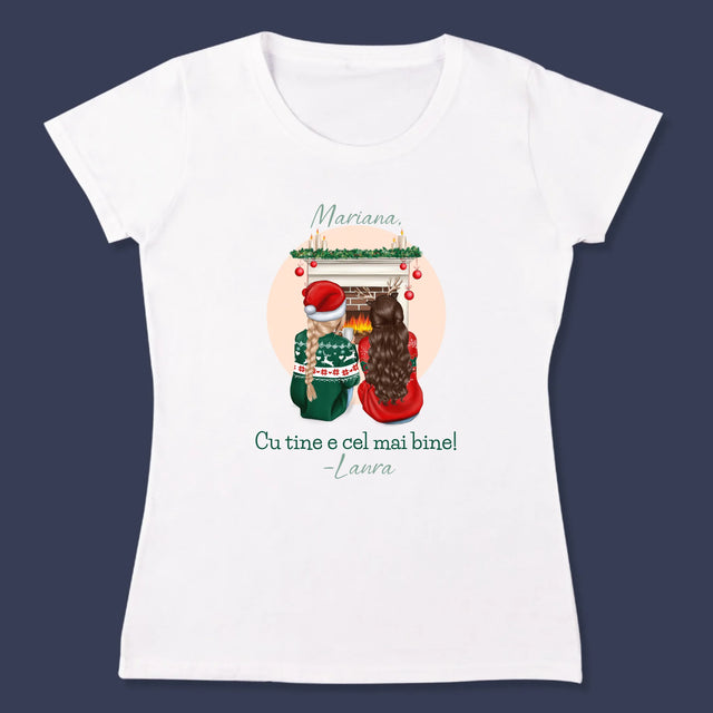 Creator De Personaj: Cele Mai Bune Prietene De Sărbători - Tricou Pentru Femei