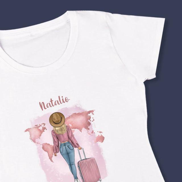 Creator De Personaj: Fată Călătoare - Tricou Pentru Femei