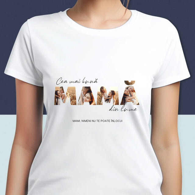 Cuvânt Din Fotografii: Cea Mai Bună Mamă Din Lume Fotografii - Tricou Pentru Femei