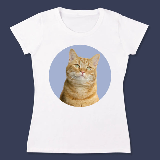 Fotografie Si Semnătură: Pisicul  Tău - Tricou Pentru Femei