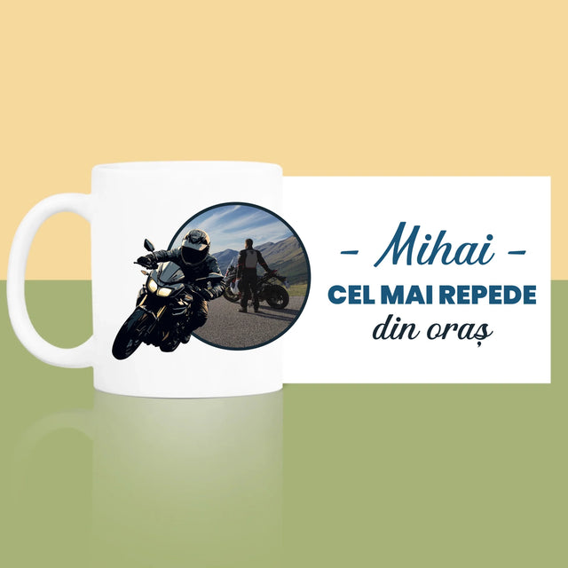 Fotografie Si Semnătură: Cel Mai Repede Din Oraș - Cană