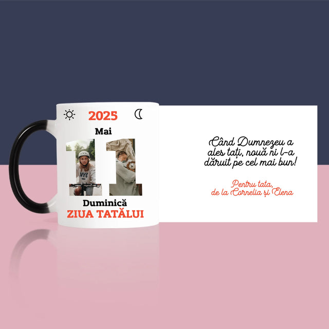Cuvânt Din Fotografii: Felicitare Calendar Ziua Tatălui - Cană