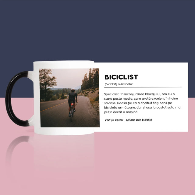 Fotografie Si Semnătură: Ciclist Definiție - Cană