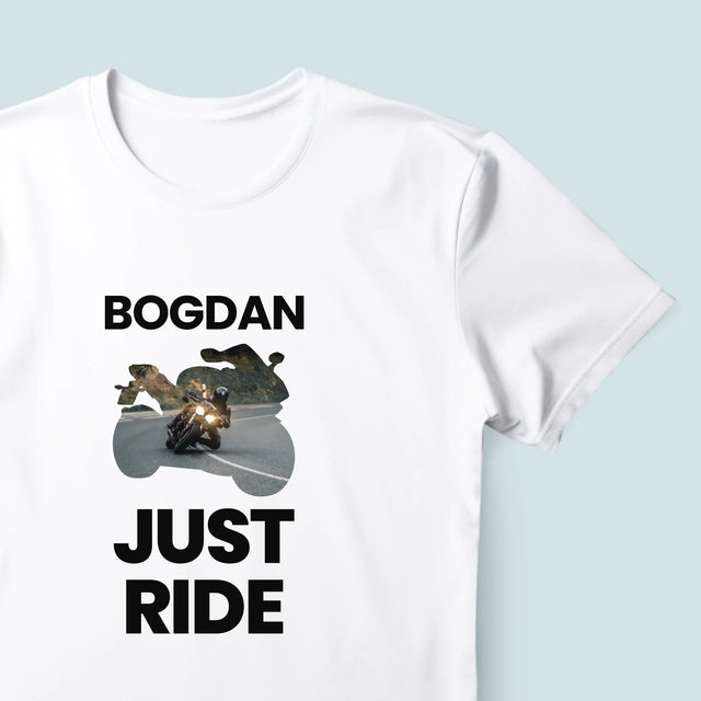 Formă Din Fotografii: Just Ride - Tricou Pentru Bărbați