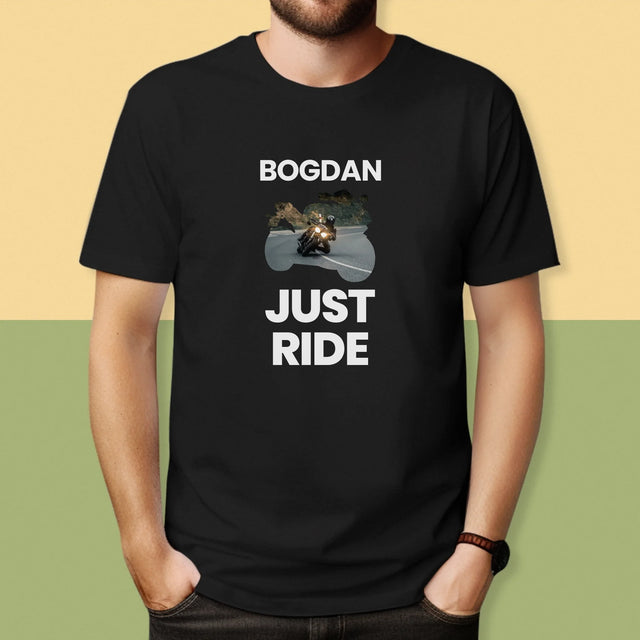 Formă Din Fotografii: Just Ride - Tricou Pentru Bărbați