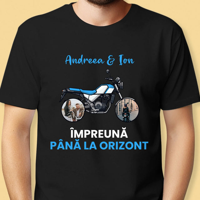 Colaj De Fotografii: Împreună Pînă La Orizont - Tricou Pentru Bărbați