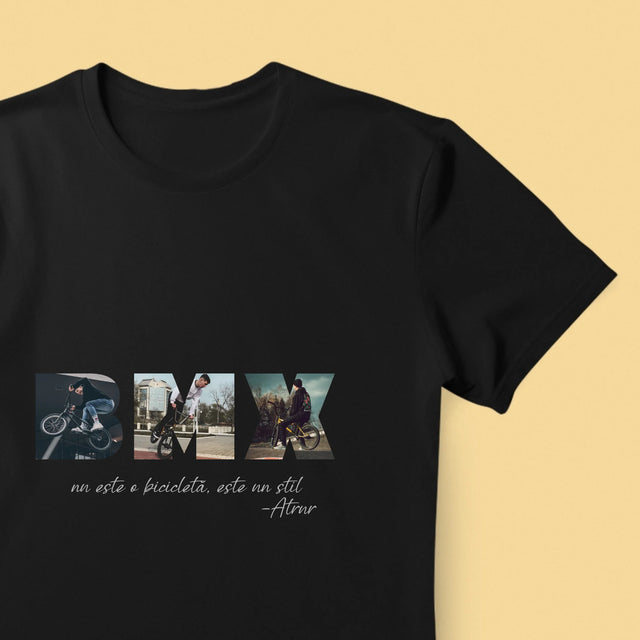 Cuvânt Din Fotografii: Bmx - Tricou Pentru Bărbați