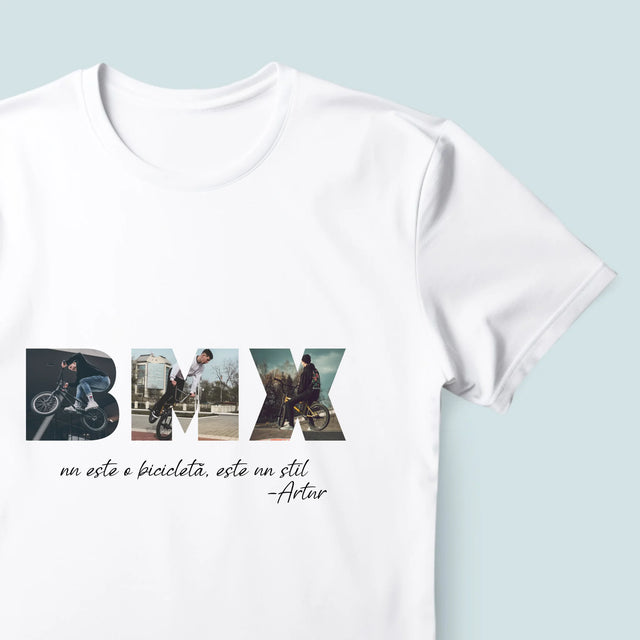Cuvânt Din Fotografii: Bmx - Tricou Pentru Bărbați