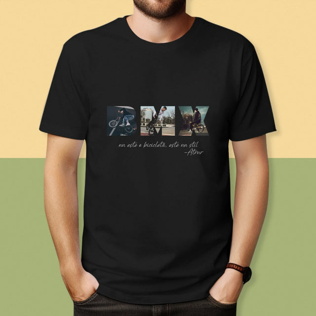 Cuvânt Din Fotografii: Bmx - Tricou Pentru Bărbați