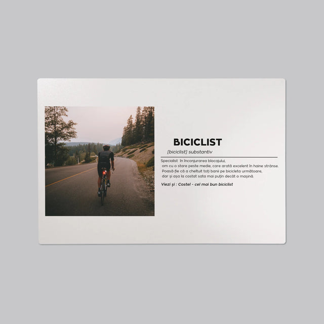 Fotografie Si Semnătură: Ciclist Definiție - Mapa De Birou