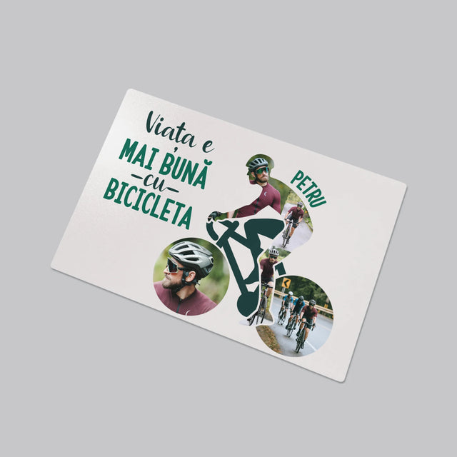 Formă Din Fotografii: Viața E Mai Bună Cu Bicicleta - Mapa De Birou