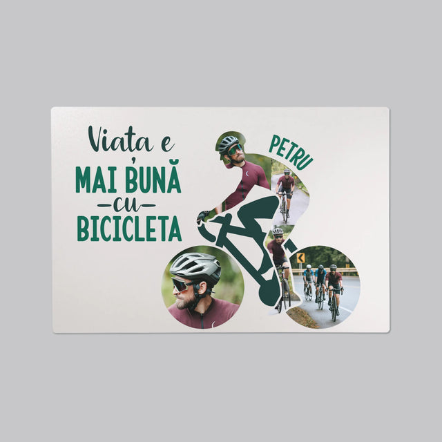 Formă Din Fotografii: Viața E Mai Bună Cu Bicicleta - Mapa De Birou