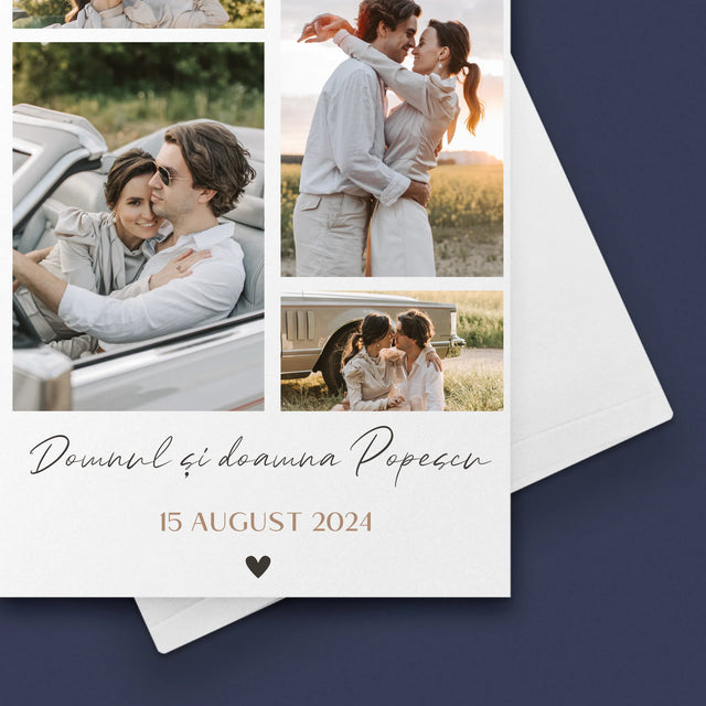 Colaj De Fotografii: Dl. Și Dna - Card Cu Felicitări