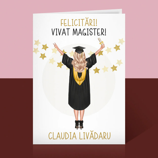 Creator De Personaj: Ai Absolvit Facultatea - Card Cu Felicitări