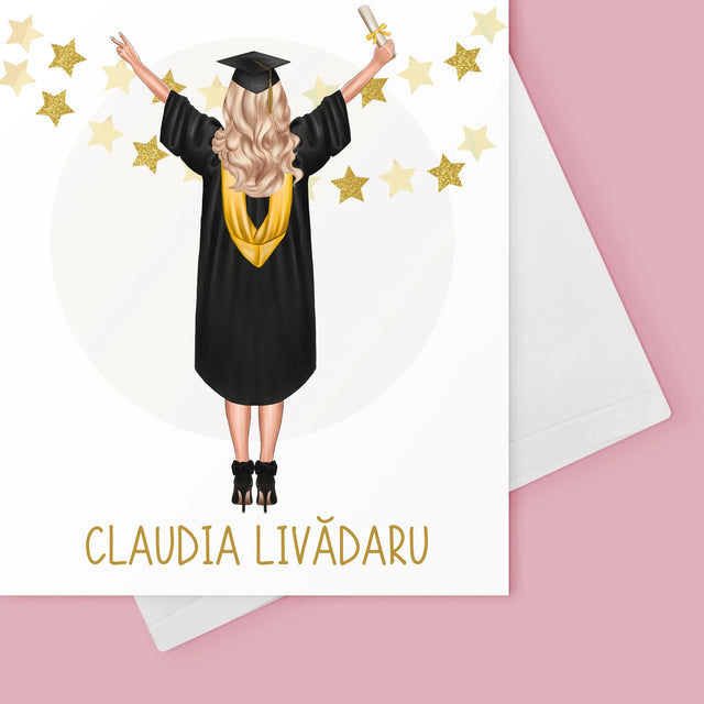 Creator De Personaj: Ai Absolvit Facultatea - Card Cu Felicitări