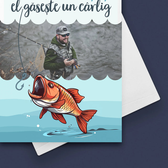Fotografie Si Semnătură: El Găsește Un Cârlig - Card Cu Felicitări
