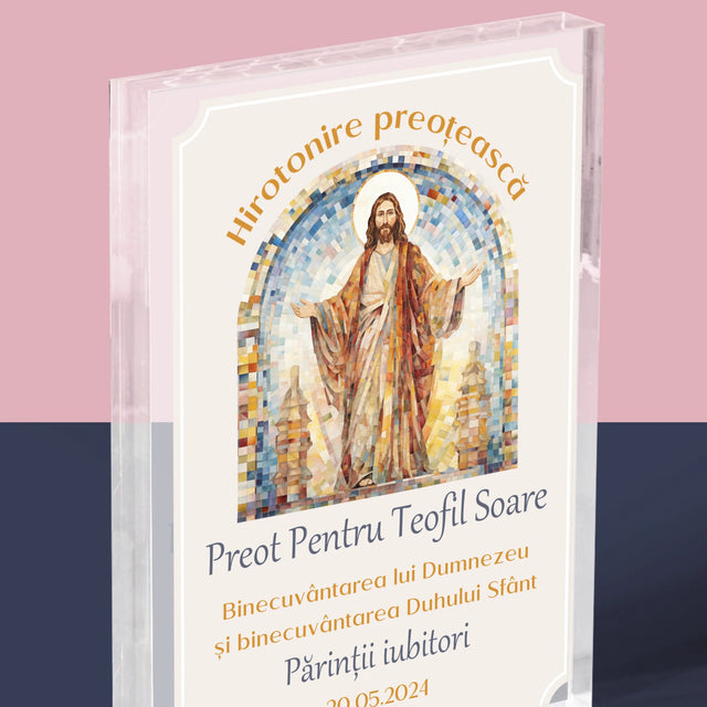 Numele Și Semnătura: Hirotonire Preoțească - Bloc Acrilic