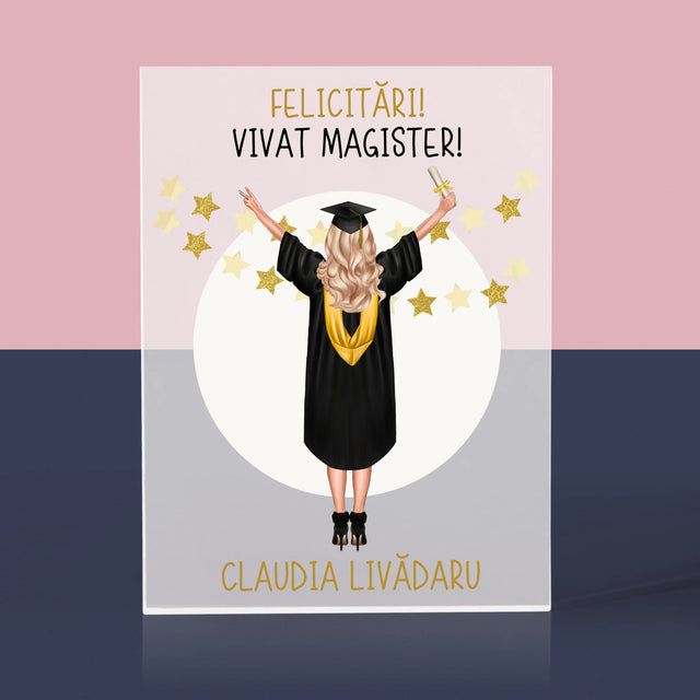 Creator De Personaj: Ai Absolvit Facultatea - Bloc Acrilic