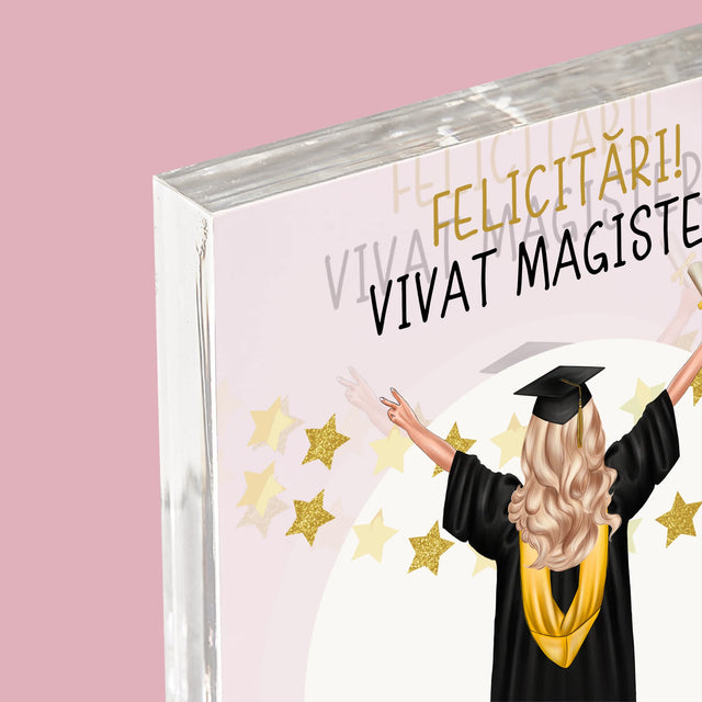 Creator De Personaj: Ai Absolvit Facultatea - Bloc Acrilic