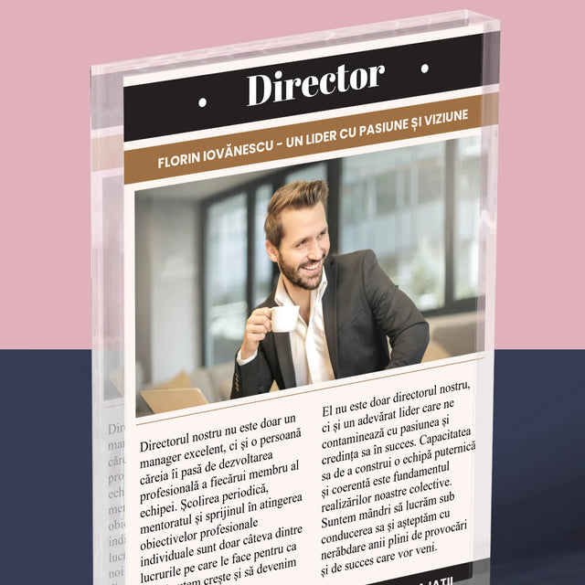 Copertă Derevistă: Director - Bloc Acrilic