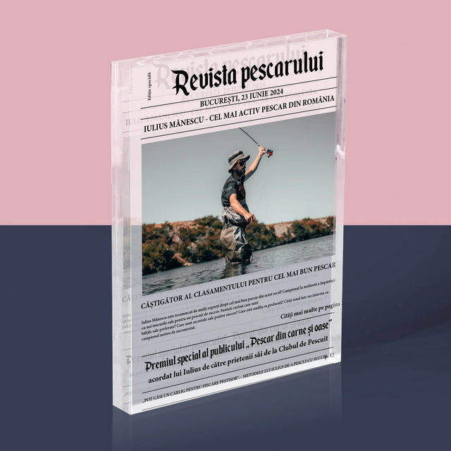 Fotografie Si Semnătură: Revista Pescarului - Bloc Acrilic