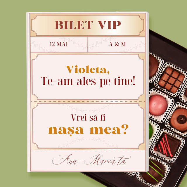 Numele Și Semnătura: Bilete Vip Nașă - Praline