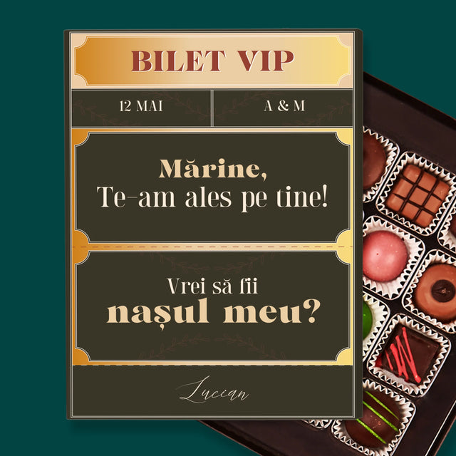 Numele Și Semnătura: Bilete Vip Naș - Praline