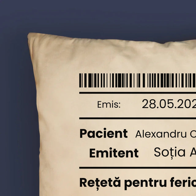 Numele Și Semnătura: Rețetă Pentru Fericire - Pernă (Cu Fotografie)