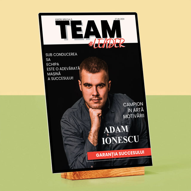 Copertă Derevistă: Team Lider - Imprimare Pe Sticlă Acrilică (Verticală)