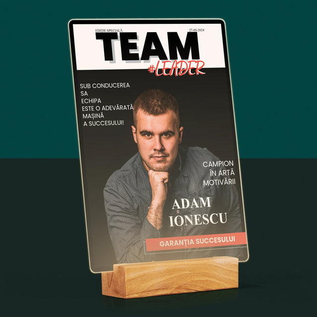 Copertă Derevistă: Team Lider - Imprimare Pe Sticlă Acrilică (Verticală)