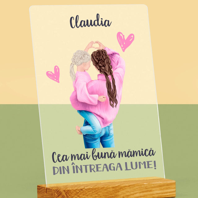 Creator De Personaj: Cea Mai Bună Mămică Din Lume - Imprimare Pe Sticlă Acrilică (Verticală)