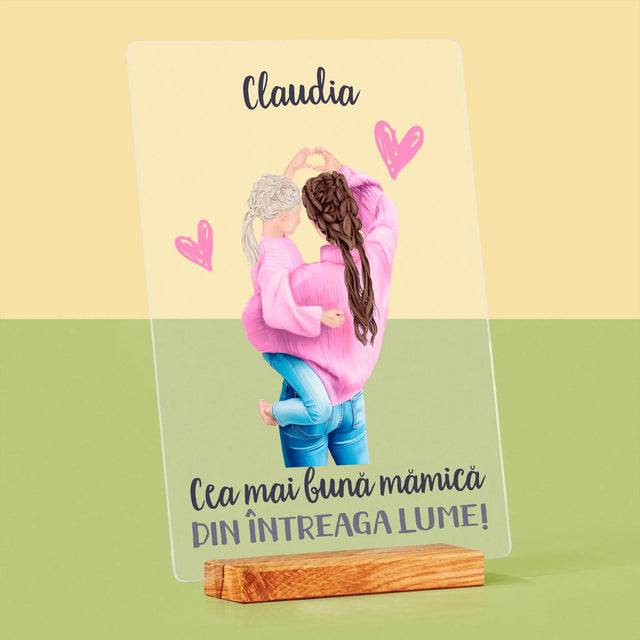 Creator De Personaj: Cea Mai Bună Mămică Din Lume - Imprimare Pe Sticlă Acrilică (Verticală)