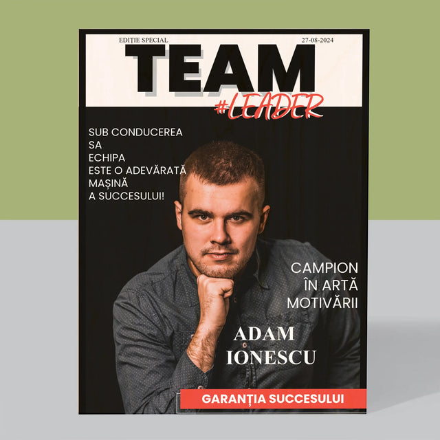 Copertă Derevistă: Team Lider - Imprimare Pe Lemn ( Verticală)