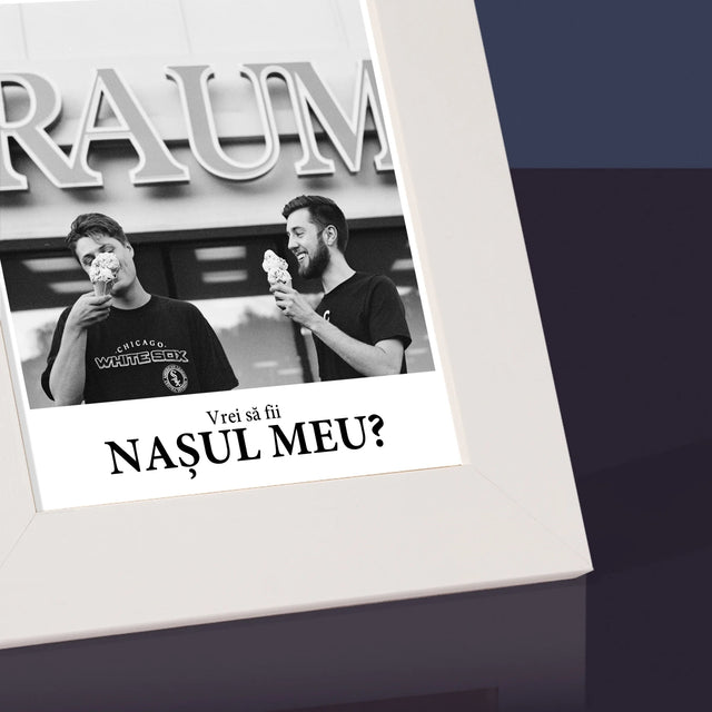 Fotografie Si Semnătură: Our Wedding Naș - Ramă Pentru Fotografii (Horizontală)